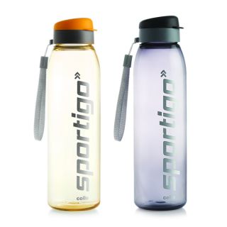 Amazon Flash Deal - Cello Sportigo Plastic Bottle Set, (1L X 2) at Just Rs 201 !!